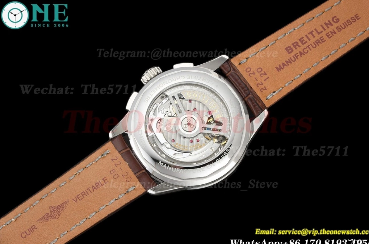 Brown Chronograph Mod B01 Premier SS LE A7750 V2 42mm Reddish Dial BLSF 0330